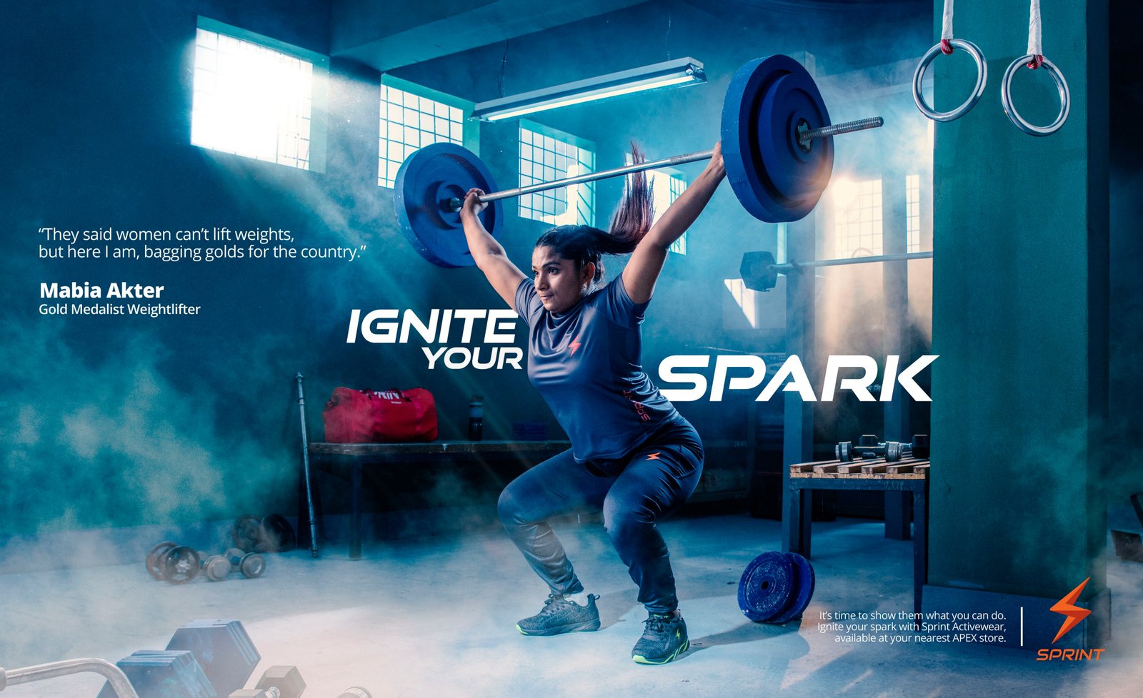 SPRINT Key Visual — Weightlifter